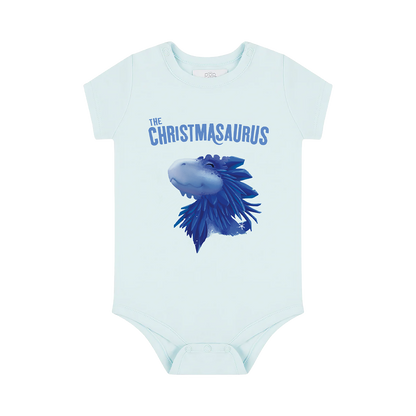 Smiley Christmasaurus Baby Grow